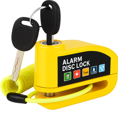 Bloccadisco moto con allarme - bloccadisco,